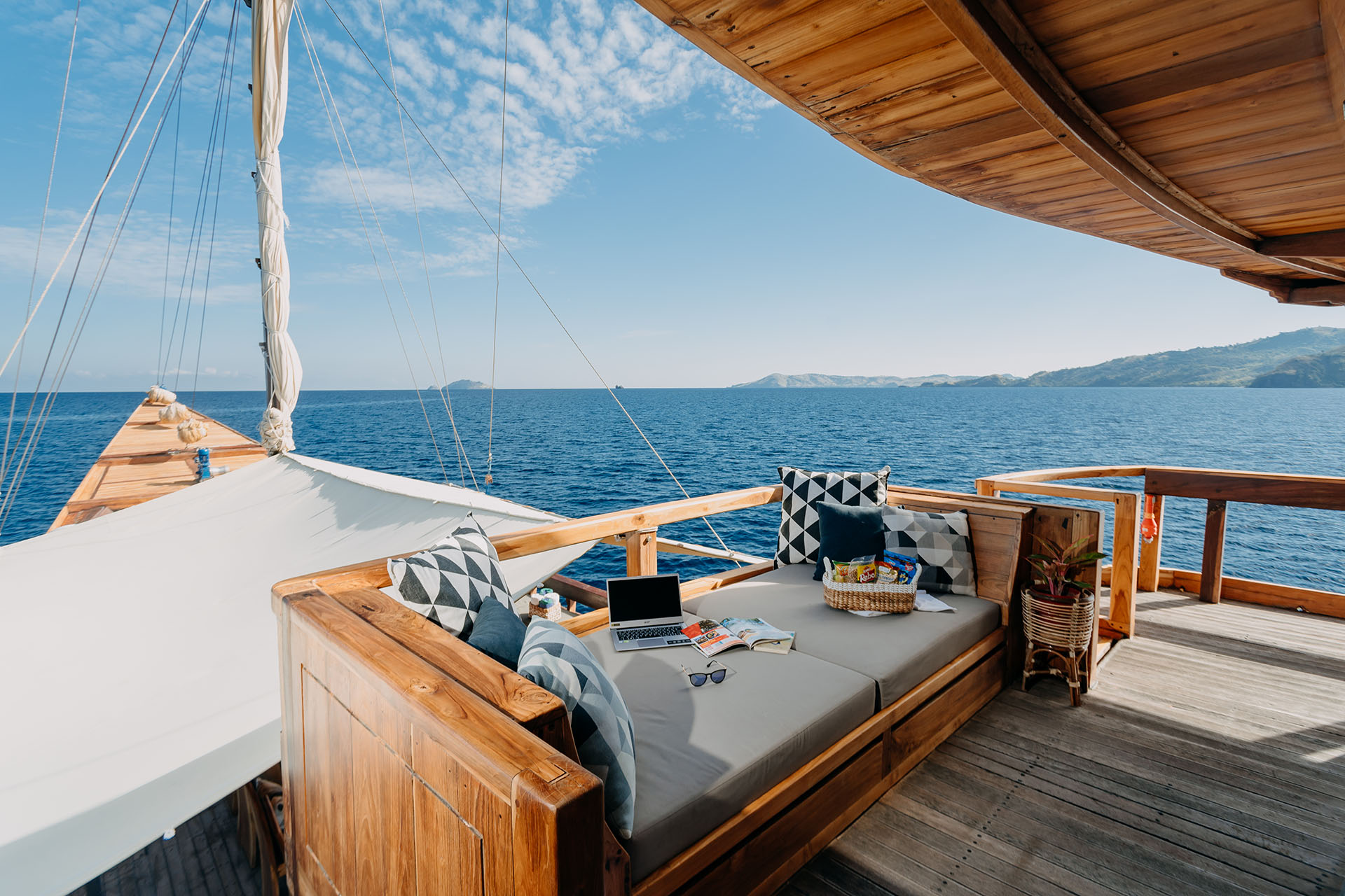 relaxing place at Andamari Luxury Phinisi